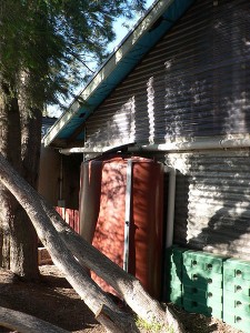 homemade rainwater collection tank and system